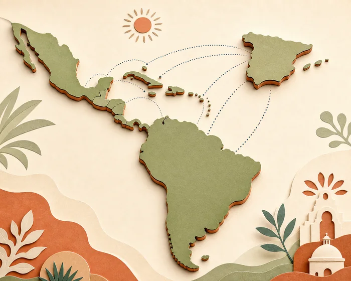 Mapa de países de habla hispana Mapa de países de habla hispana